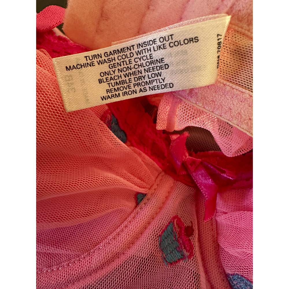 Victoria’s Secret Lingerie Chemise Pink Cupcakes Sheer Babydoll 34B Valentine - Picture 5 of 12